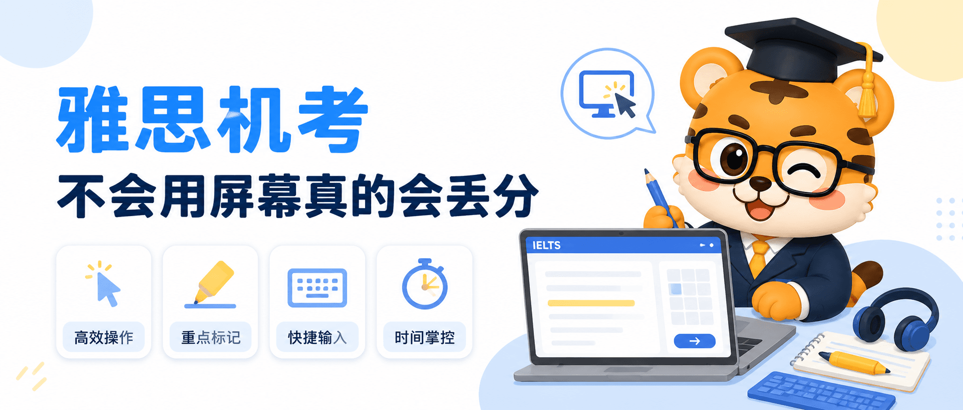 雅思机考全面普及不会用屏幕做题真的会丢分