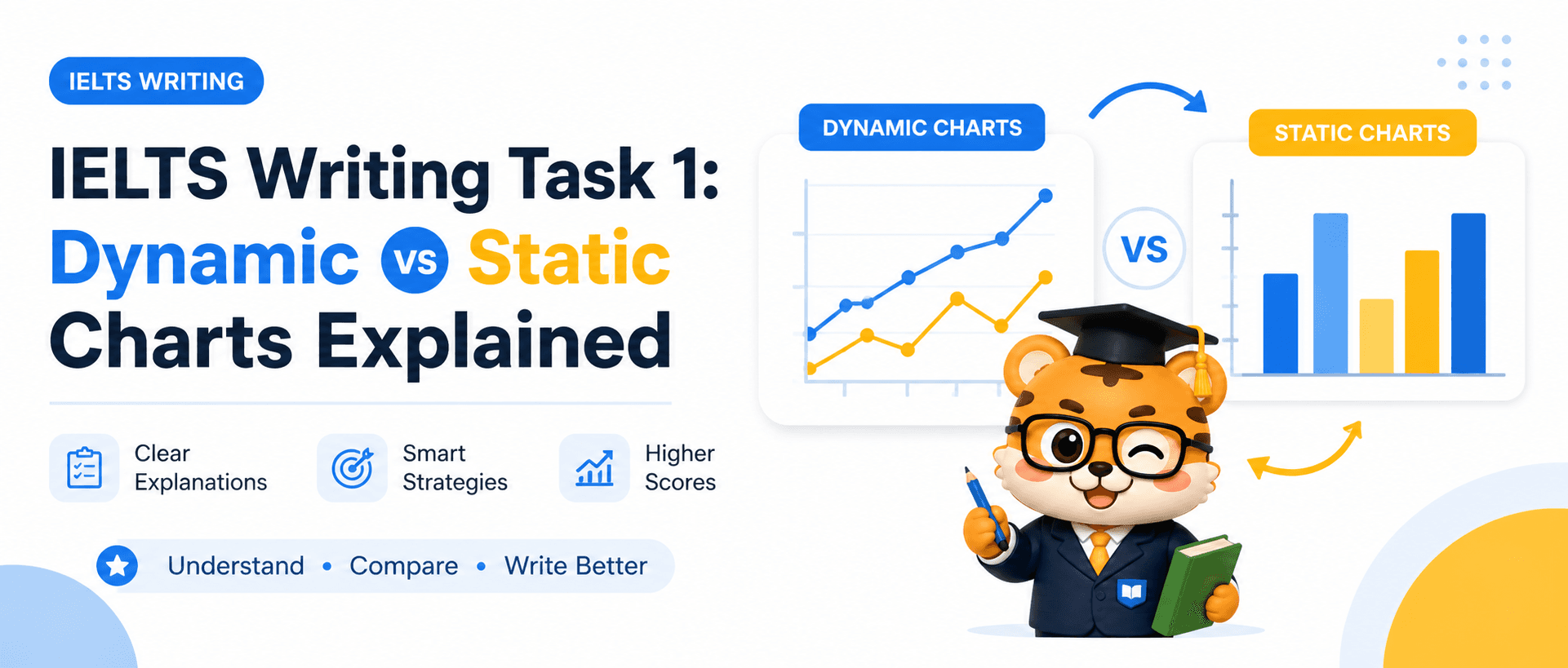 IELTS Writing Task 1: Dynamic vs Static Charts [Examples]