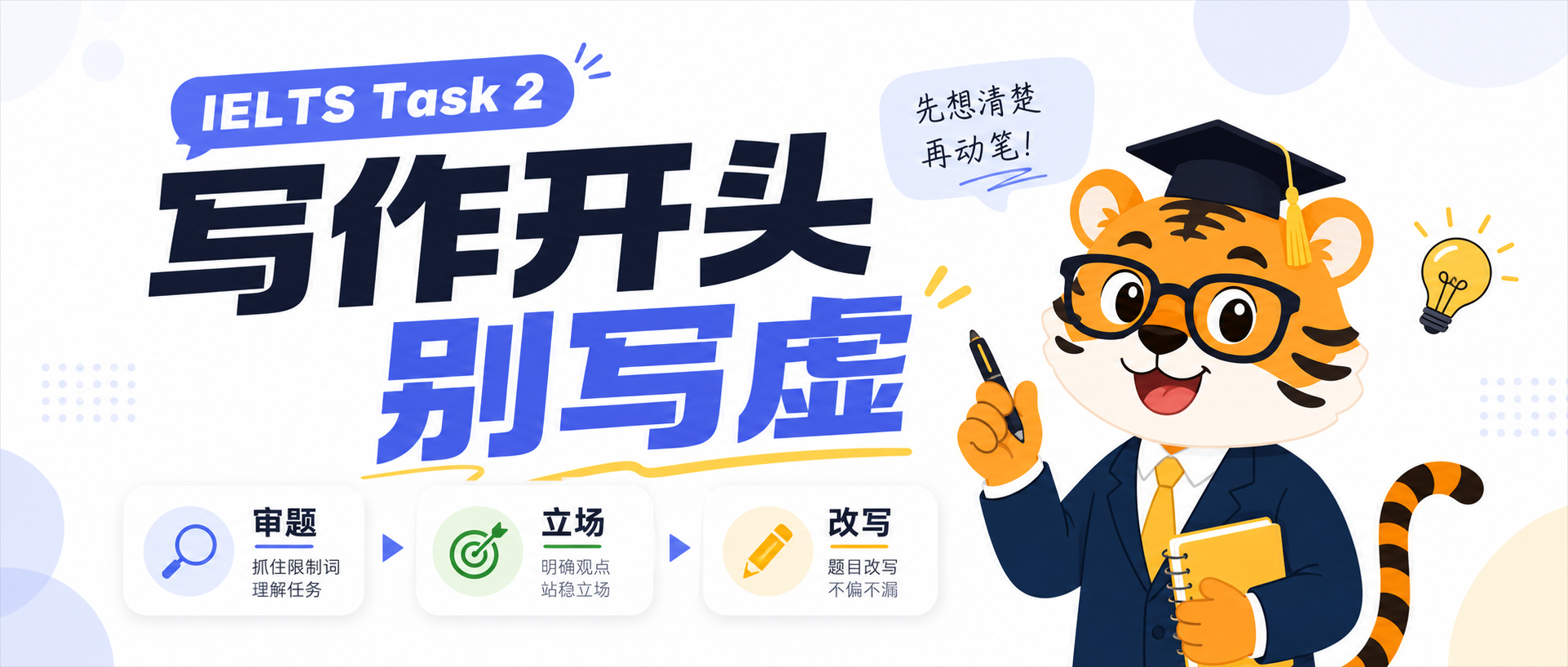 2026雅思写作Task2开头总写虚先把题目改写和立场站稳再展开