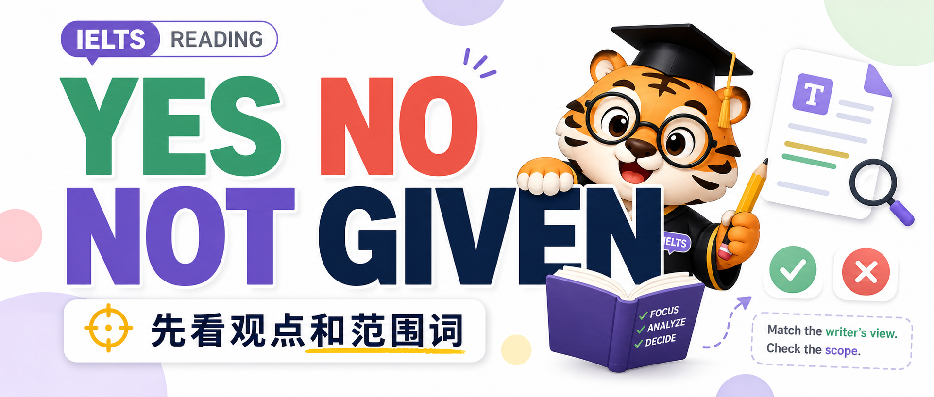 雅思阅读YesNoNotGiven老分不清先看观点归属和范围词