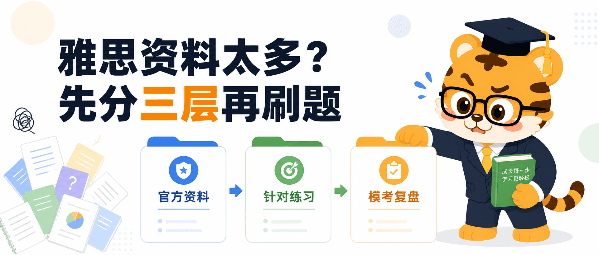 雅思资料太多总学不完先分三层再刷题